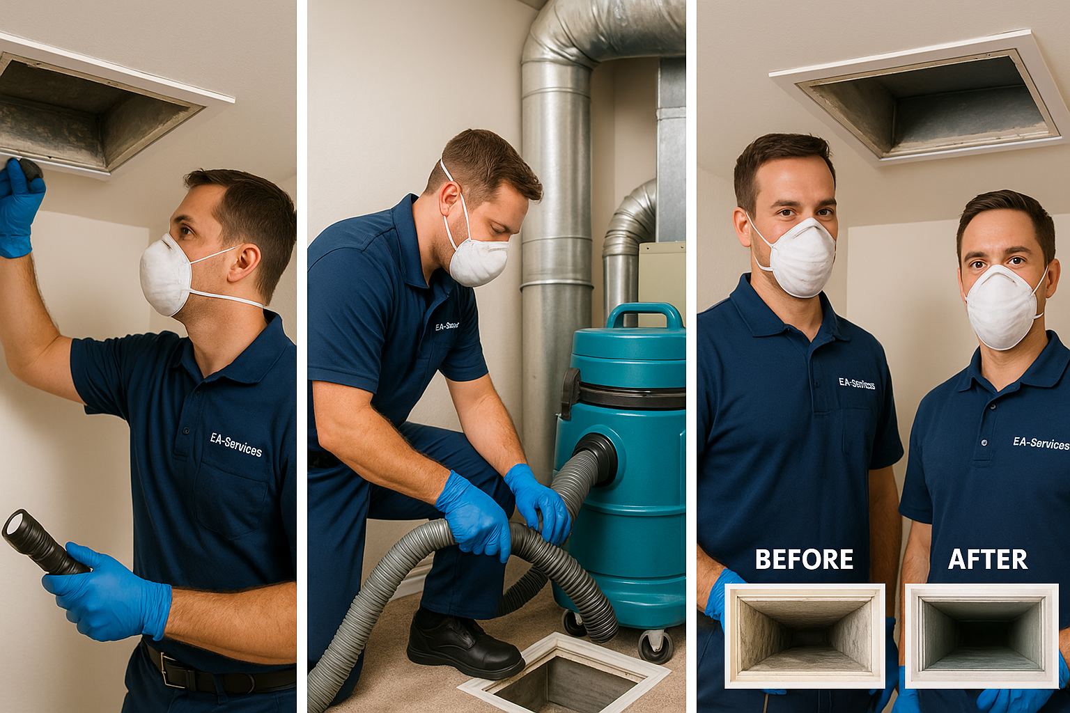 Professional air duct cleaning process in Encanto Phoenix